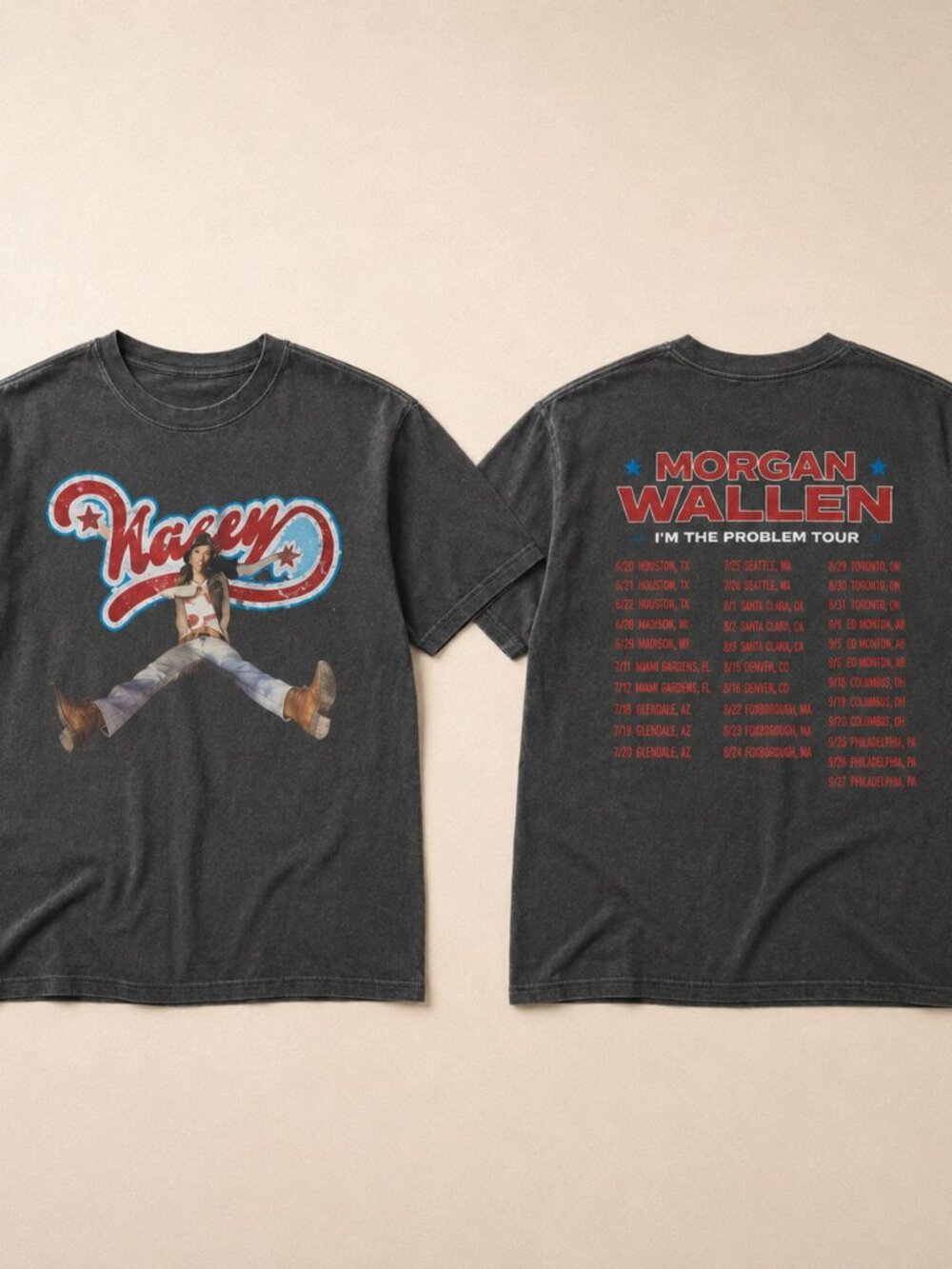 Kacey Musgraves Middle of Nowhere Tour 2026 Vintage Tour Dates Dark Gray T-Shirt